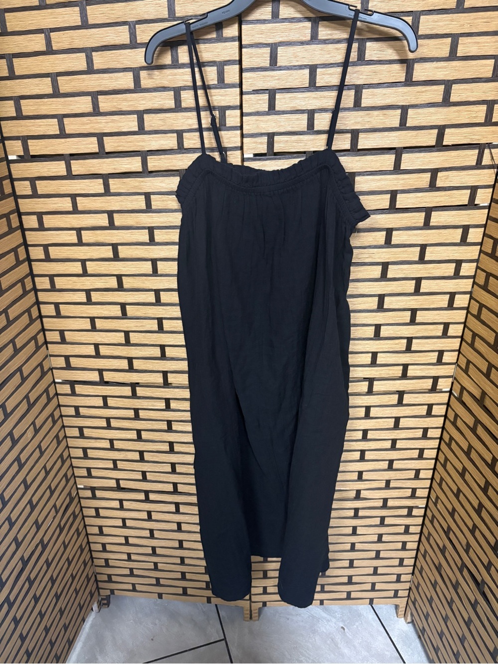 Time and tru black cotton maxi dress size large